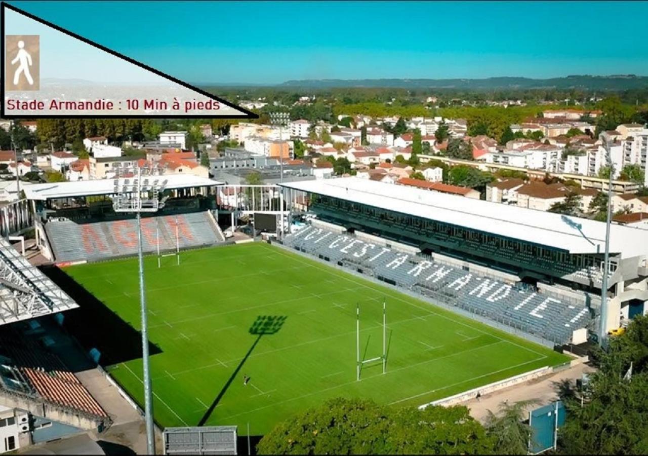 Douce Escale - Agen Sud, T2, Rdj, Clim Reversible, Proche Enap Exterior photo